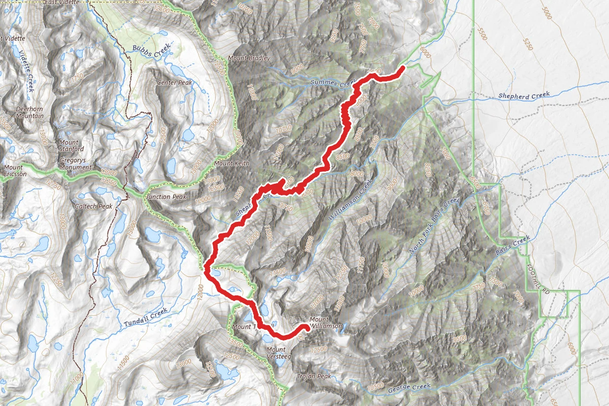 Mount Williamson Trail
