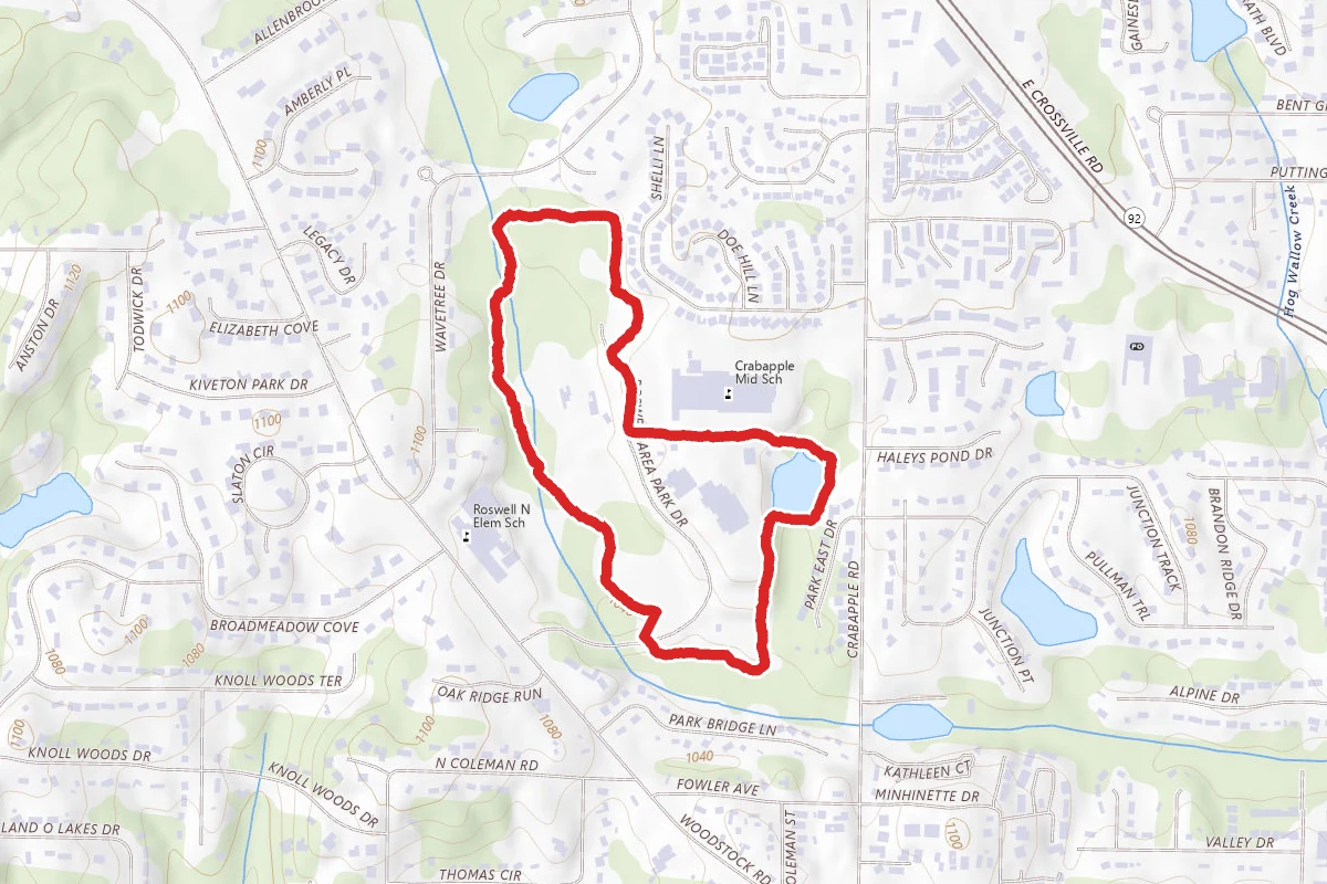 Roswell Area Park Orange Loop