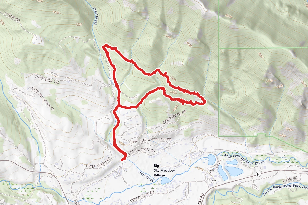 The Reflector Loop route map