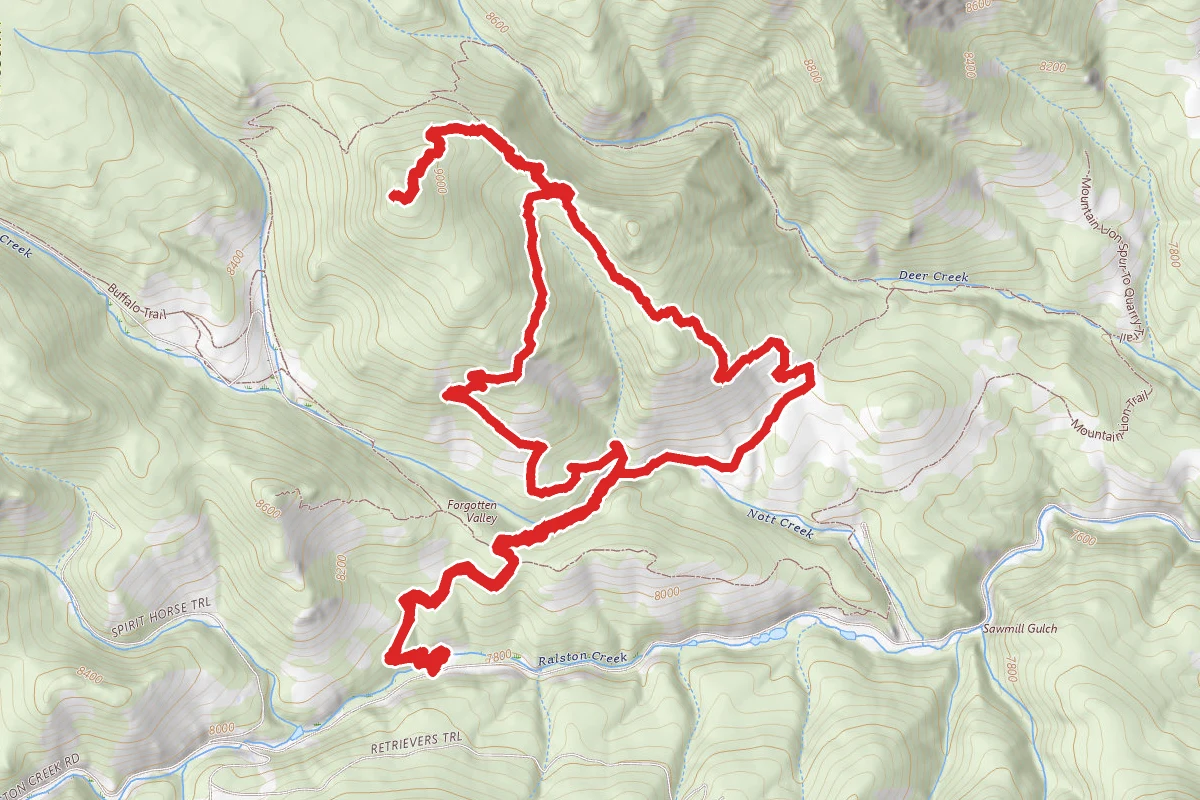 Burro Trail Loop to Windy Peak