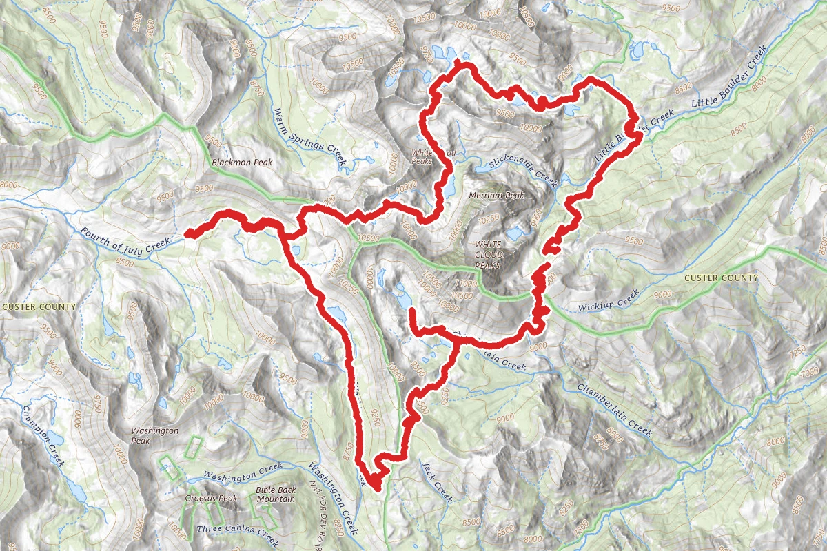 White Cloud Peaks Loop