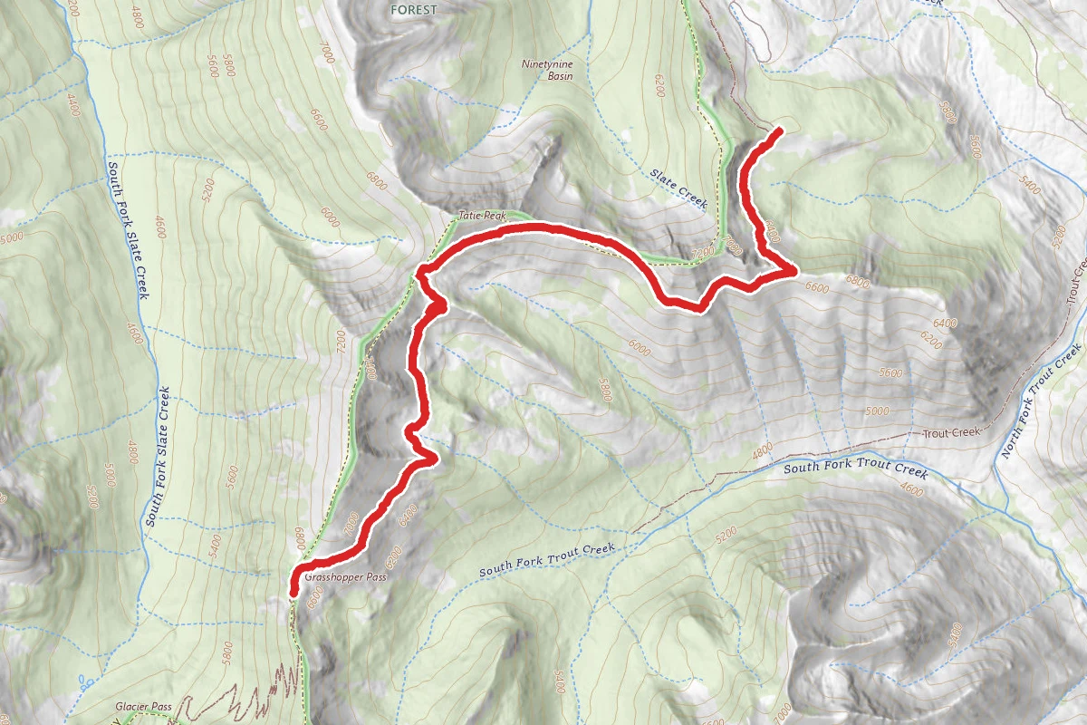 Grasshopper Pass via the PCT