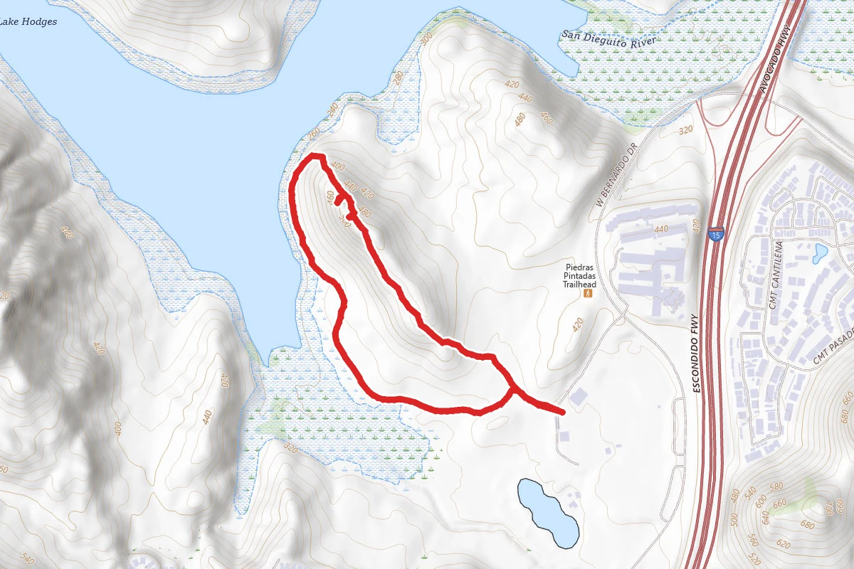 Lake Hodges Short Path