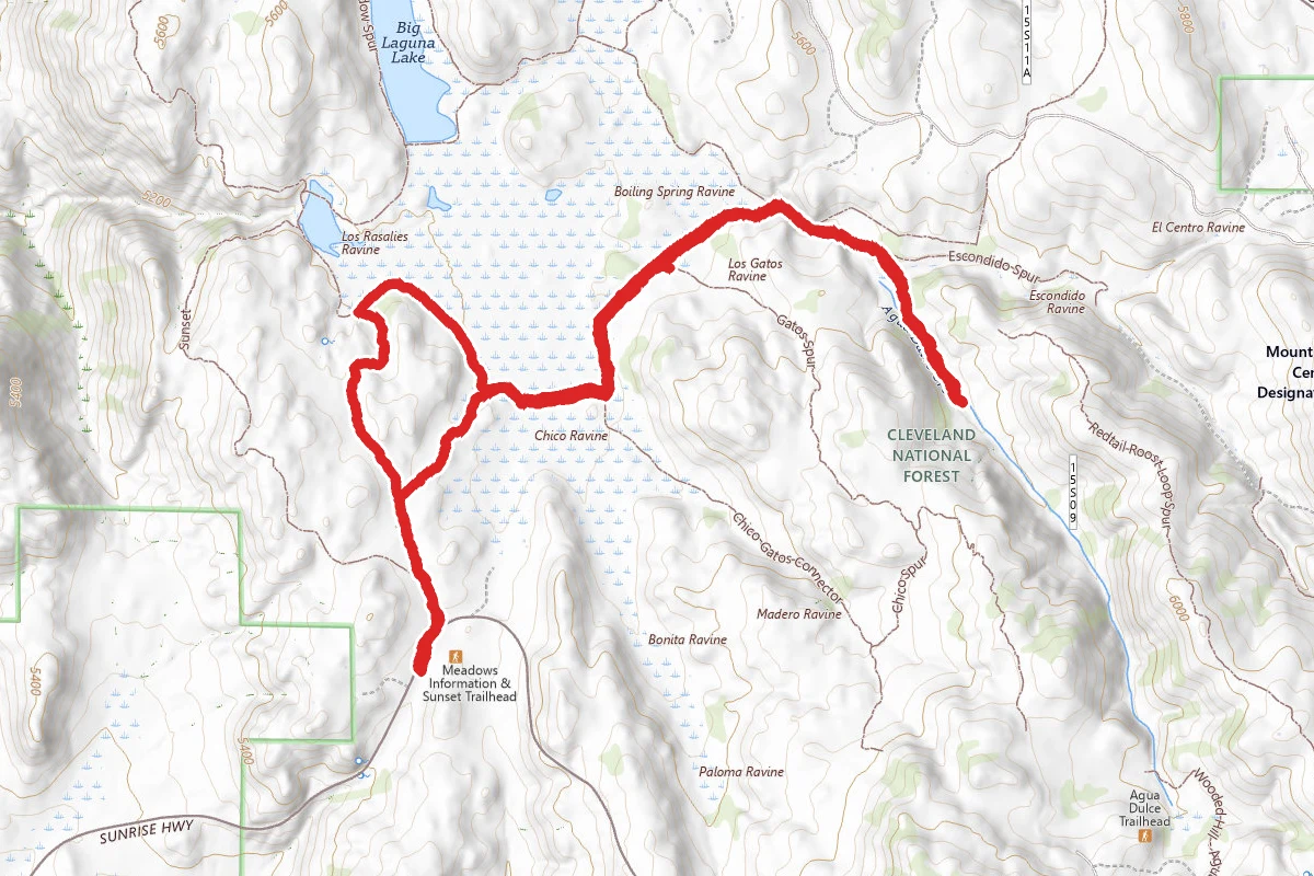Big Laguna and Agua Dulce Trails