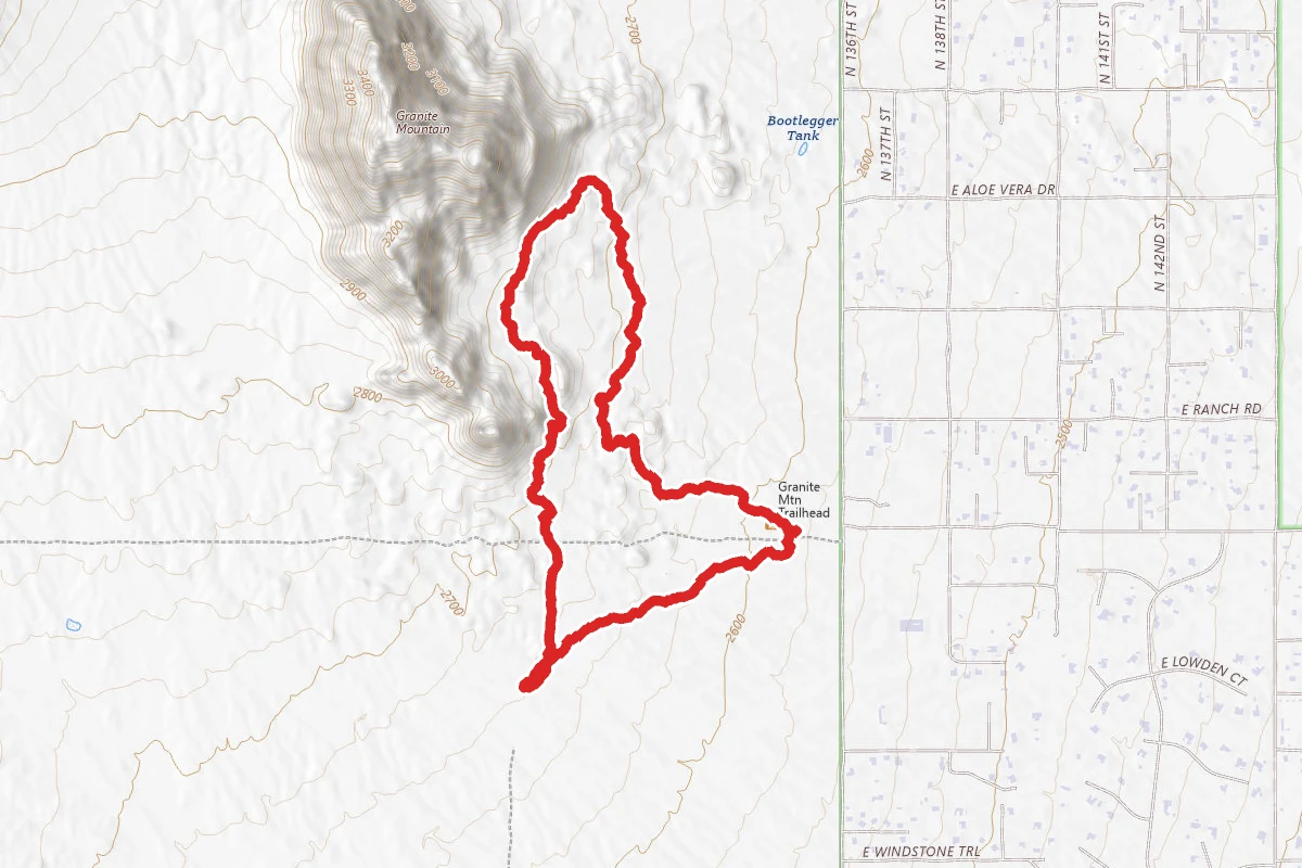 Turpentine, Black Hill, Granite Mountain and Bootlegger Loop