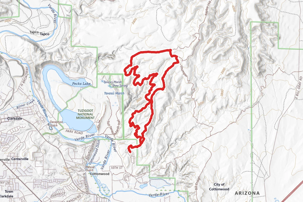Lower Raptor Hill and Bones Loop