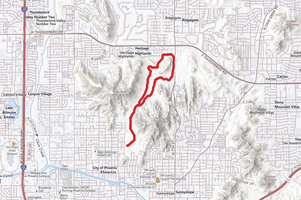 Trail 100, Trail 306 and No Name Mountain Loop