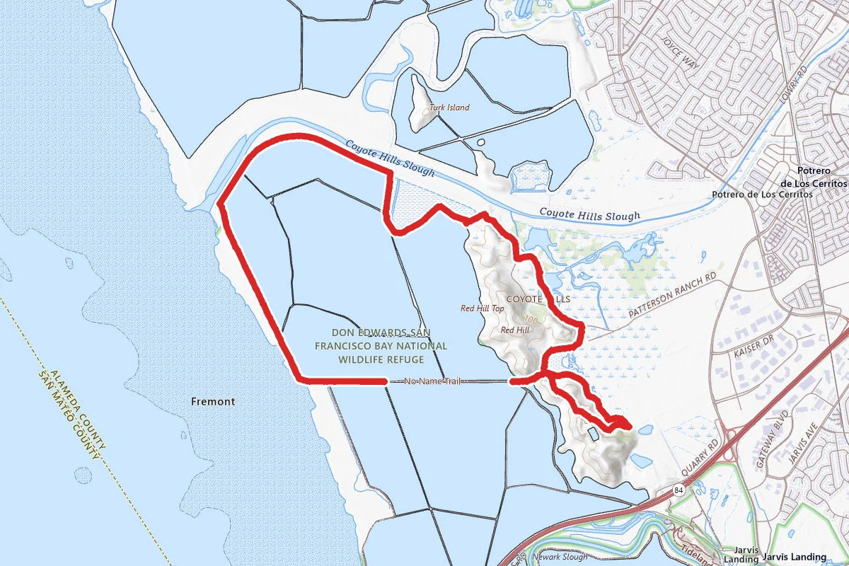 Bayview Trail to No Name Trail Loop