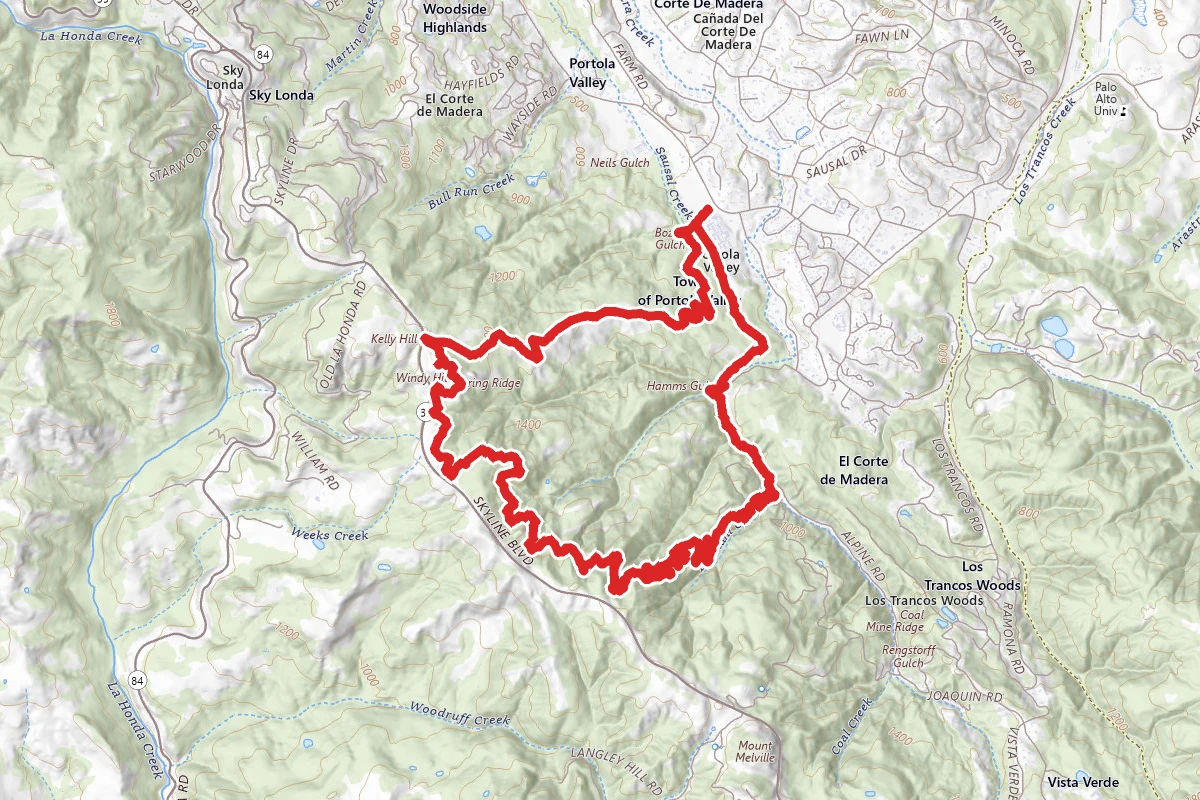 Spring Ridge, Lost Trail, Eagle Trail Loop