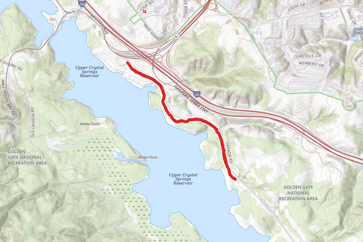 Upper Crystal Springs Reservoir