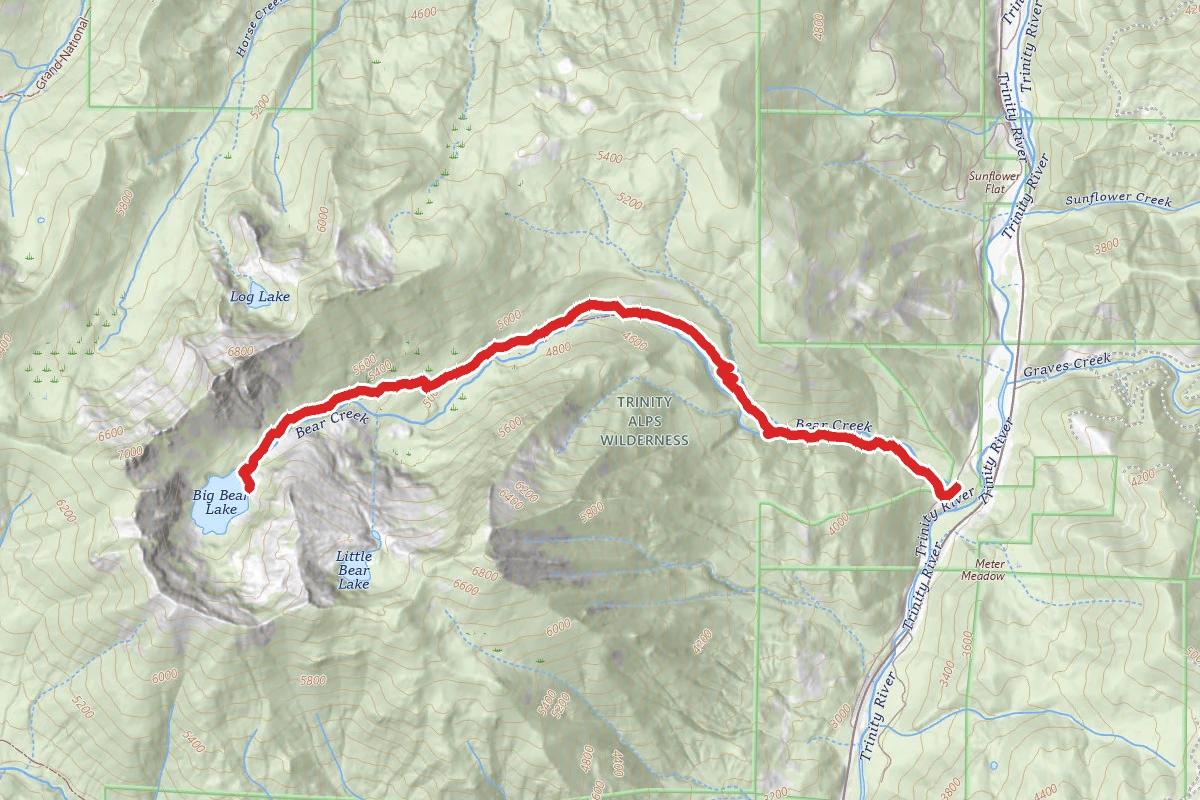 Big Bear Lake via Bear Creek Trail