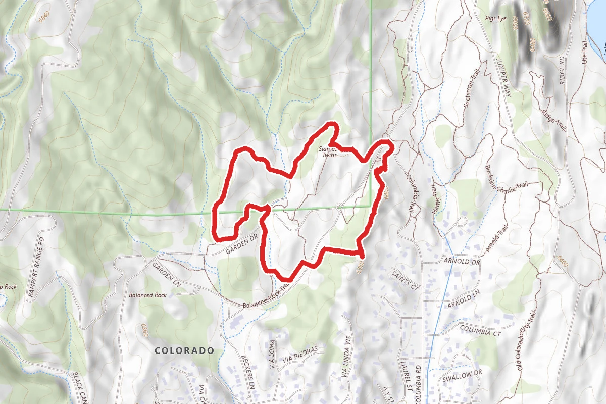 Scotsman Trail to Siamese Twins, Cabin Canyon, Balanced Rock