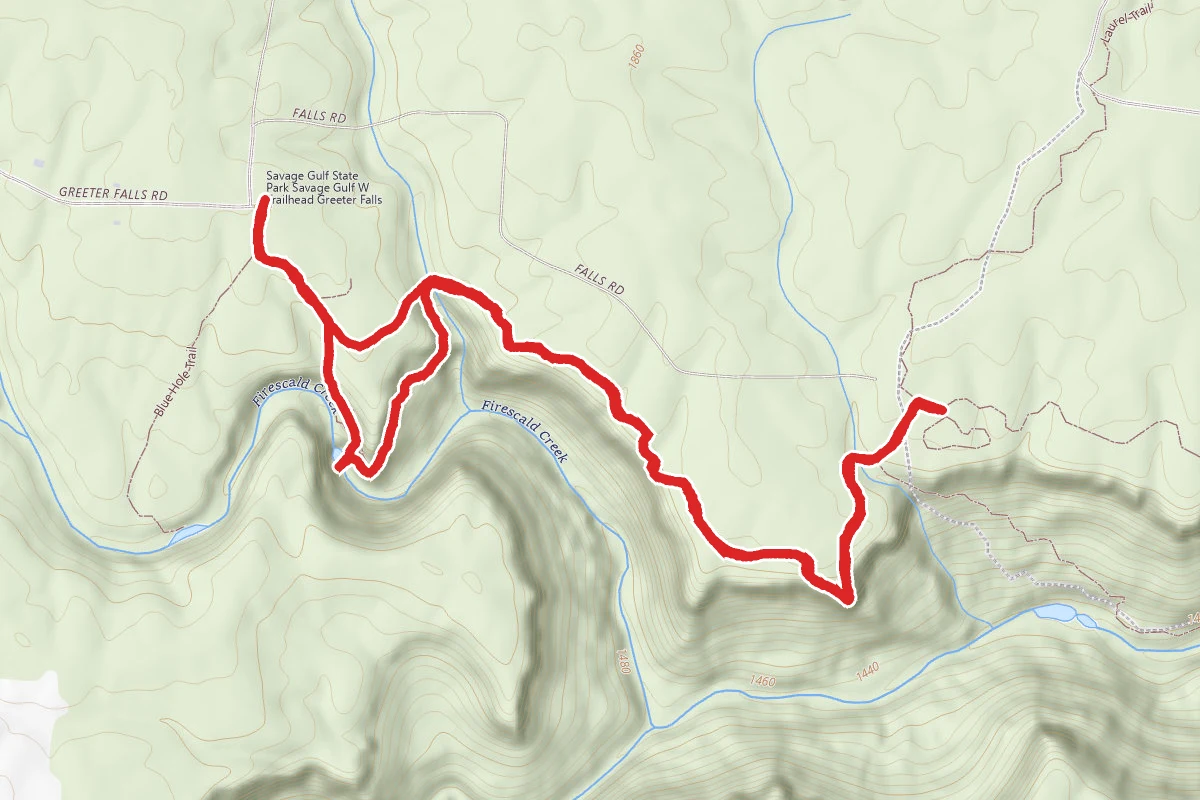 Greeter Falls Loop and Greeter Trail to Alum Gap