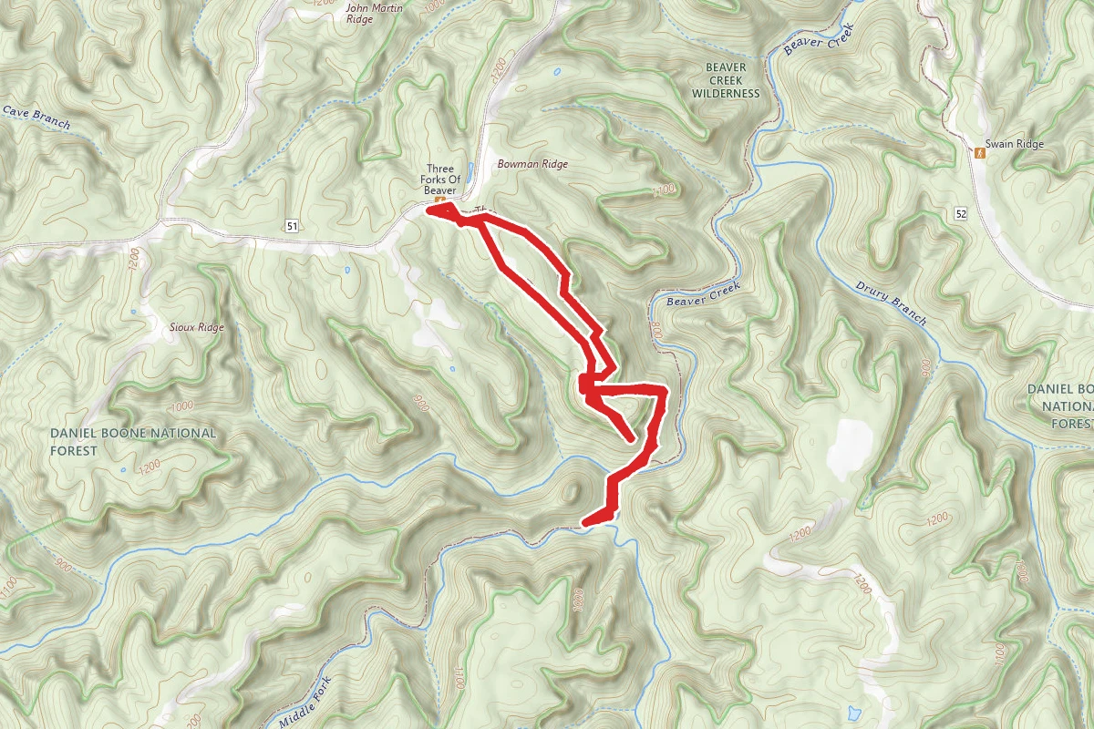 Three Forks of Beaver Creek Trail