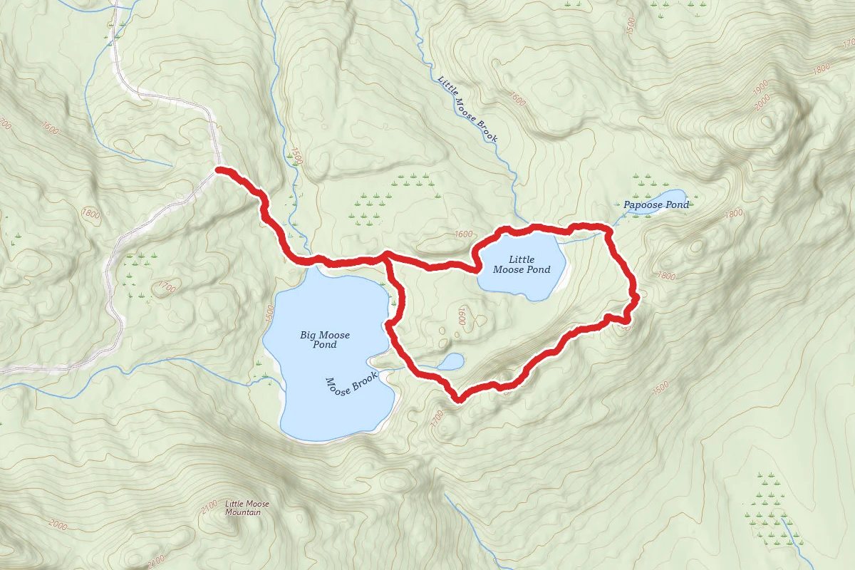 Little Squaw Mountain and Little Squaw Pond