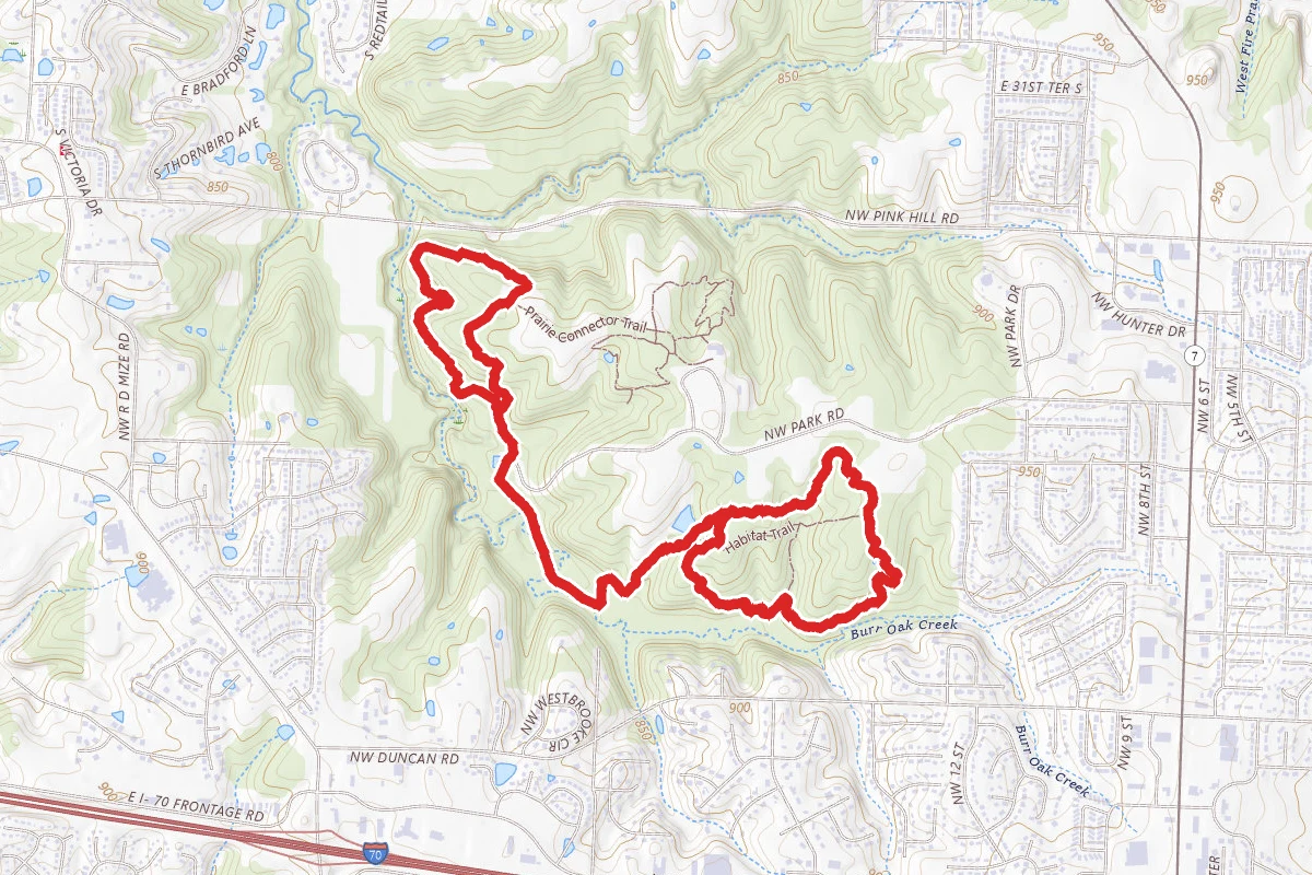 Wildlife Habitat, Hickory Grove, and Bethany Falls Trails