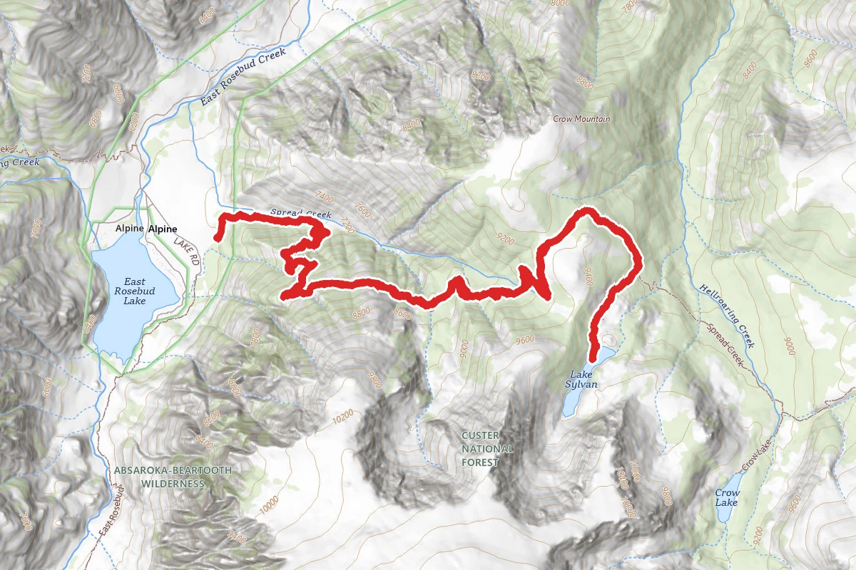 Sylvan Lake Trail