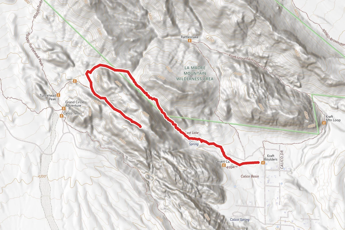 Ash Creek to Calico Tanks