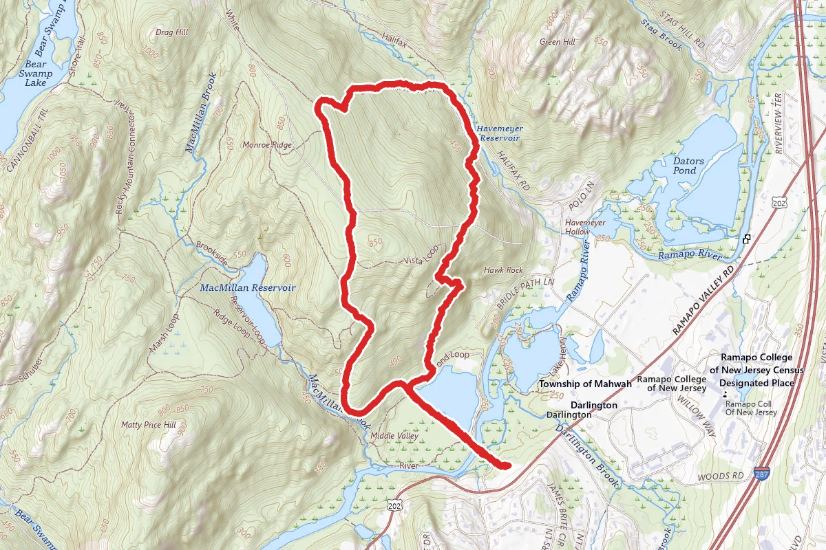 Havemeyer Hollow and Monrae Ridge Loop