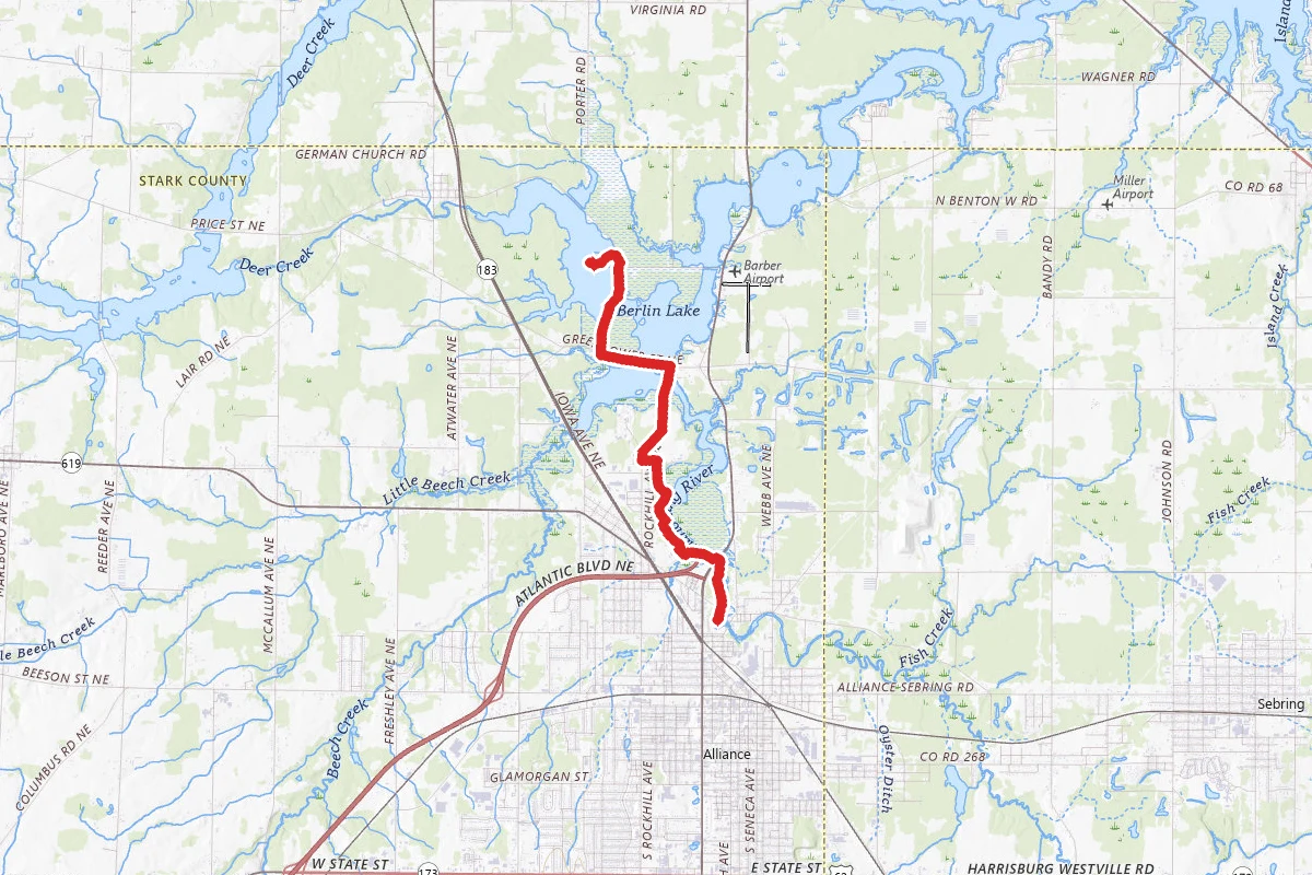 Deer Park Reservoir via Mahoning Valley Trail