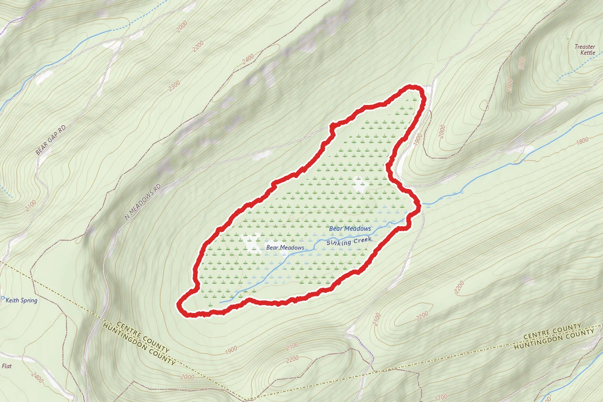 Bear Meadows Loop to Jean Aron Path
