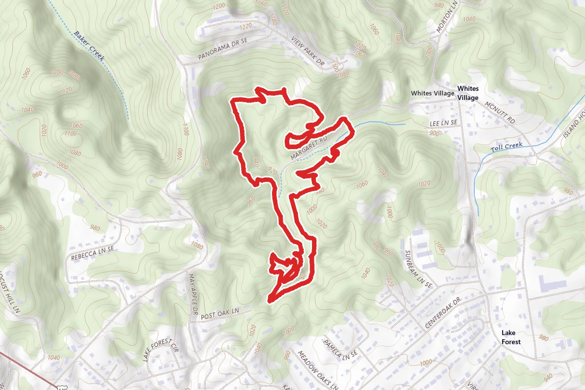 View Park, Yellow Jacket and Sink Hole Trail Loop