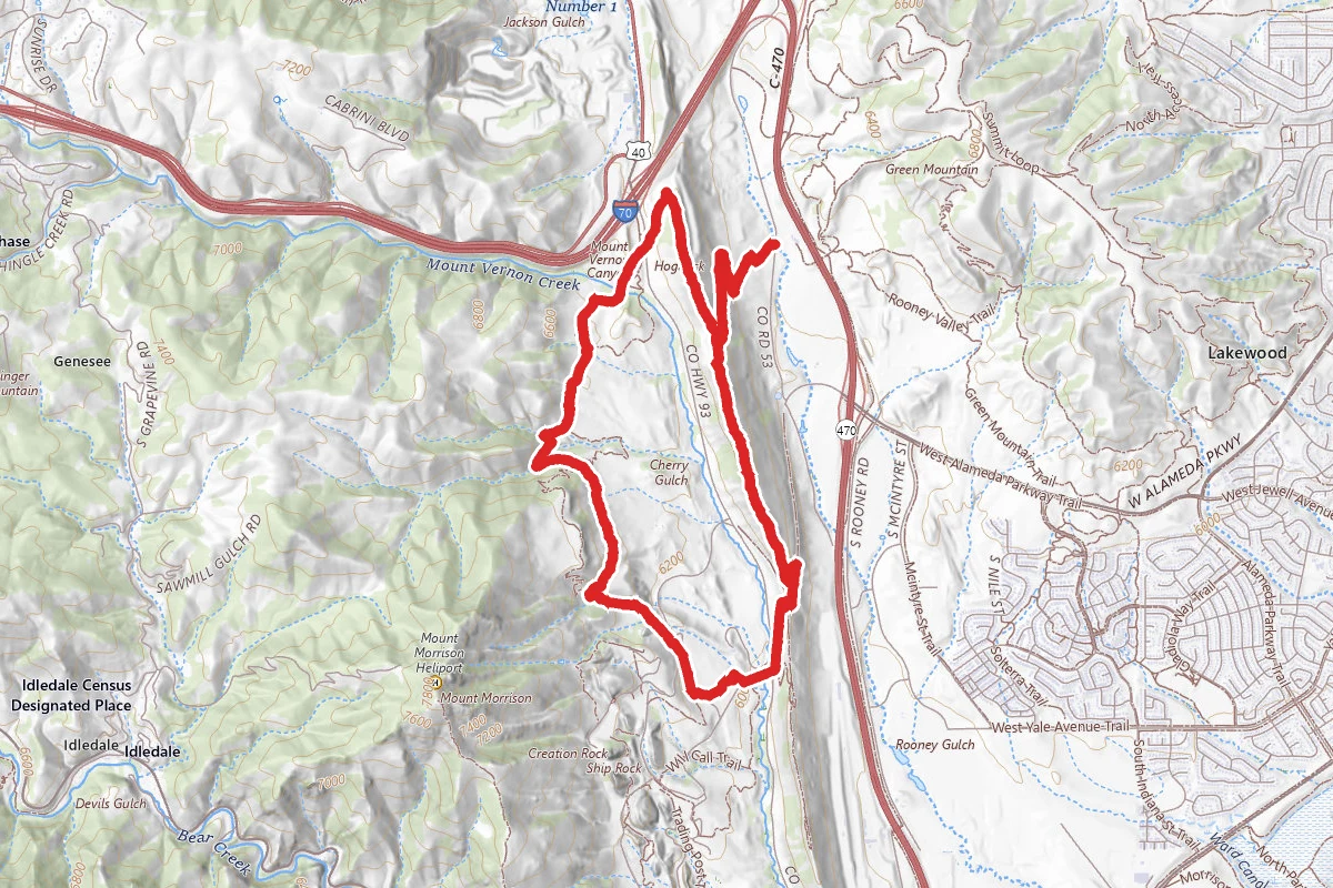 Dakota Ridge and Red Rocks Trail Loop