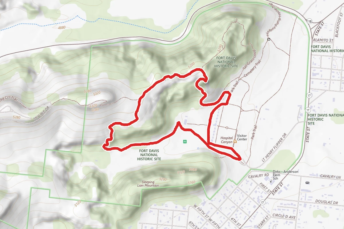 North Ridge and Hospital Canyon Loop Trail