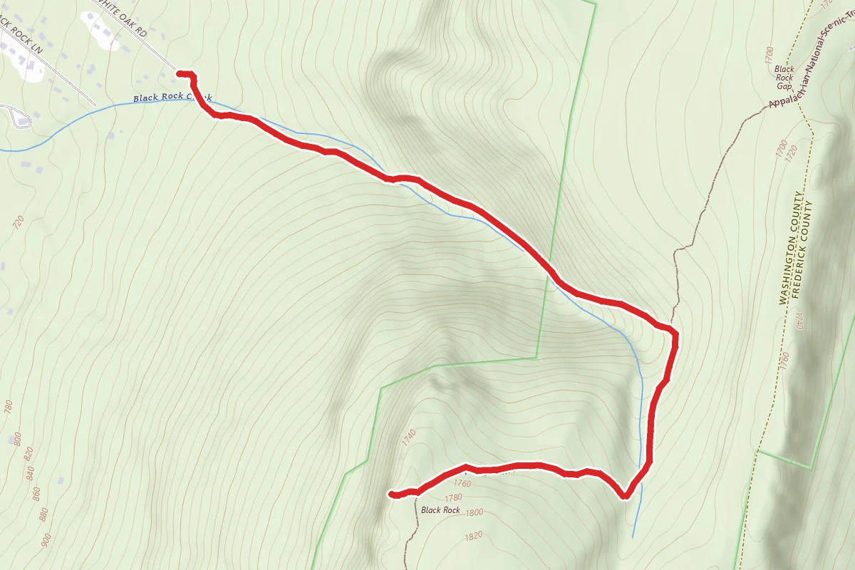 Thurston Griggs to Appalachian Trail to Black Rock