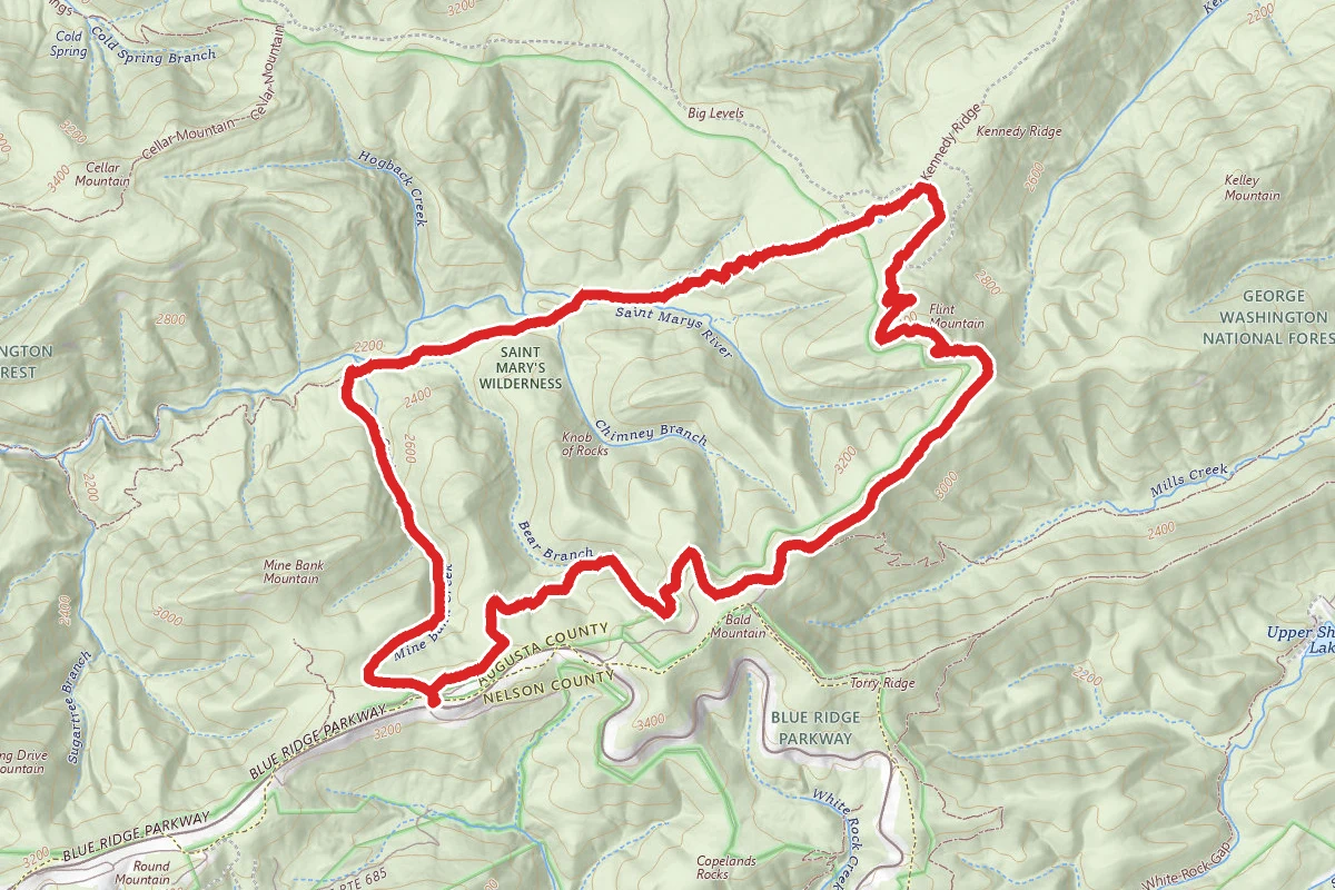 Saint Mary's Wilderness Loop Trail