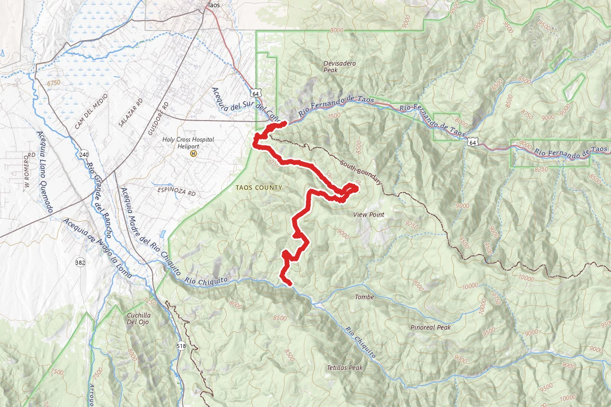 Ojitos Canyon Trail