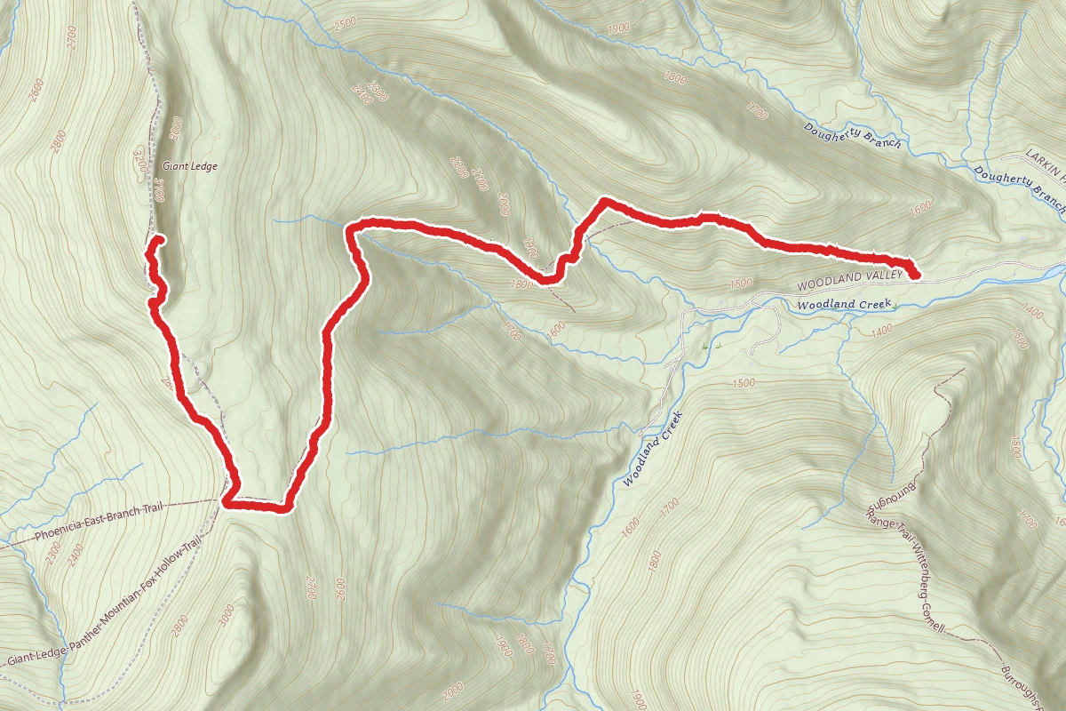 Giant Ledge from Woodland