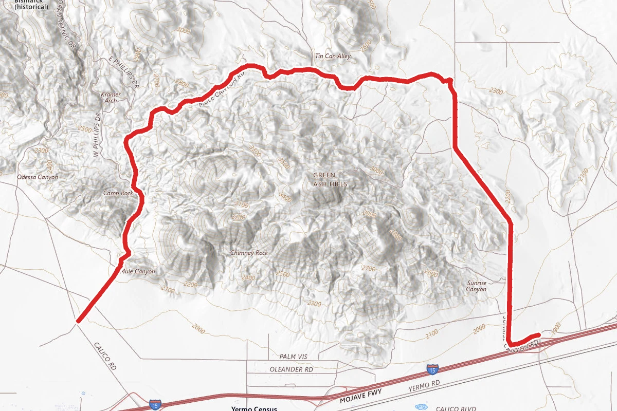 Mule Canyon OHV Road