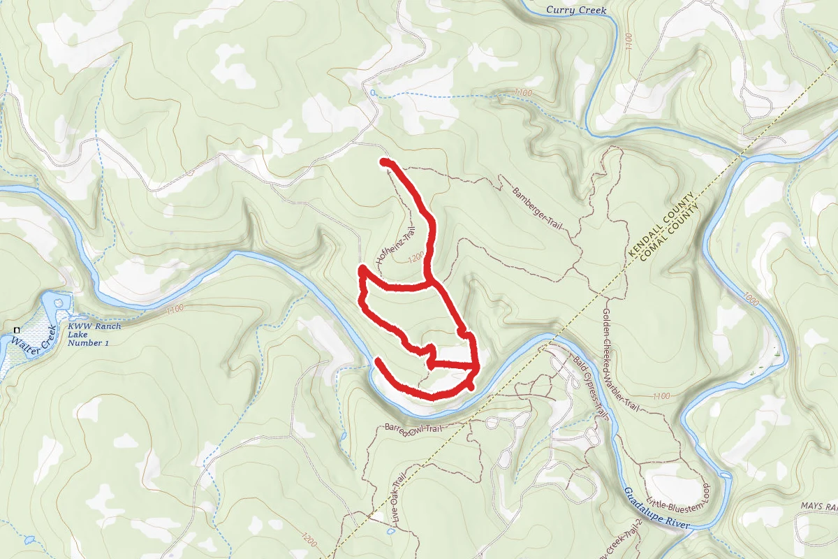 Bauer Trail and Hofheinz Trail Loop