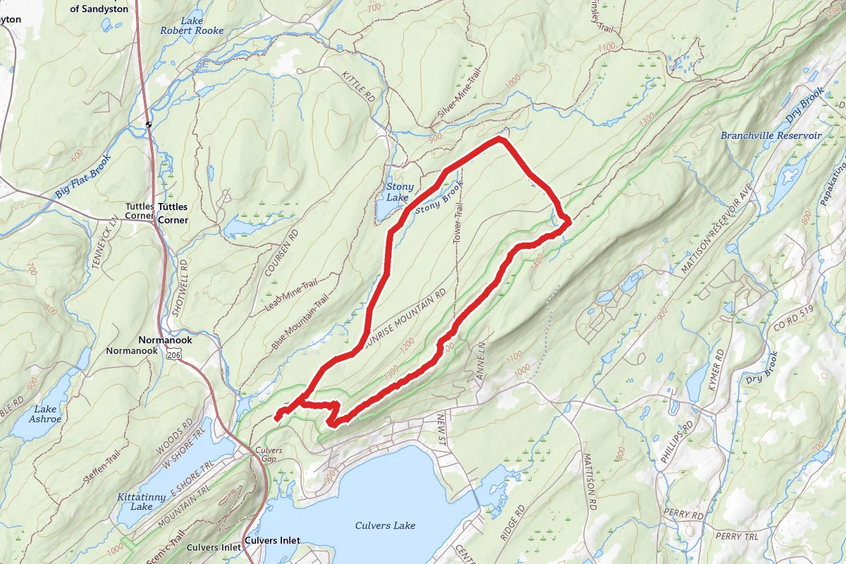 Stoney Brook Trail via Appalachian Trail Loop