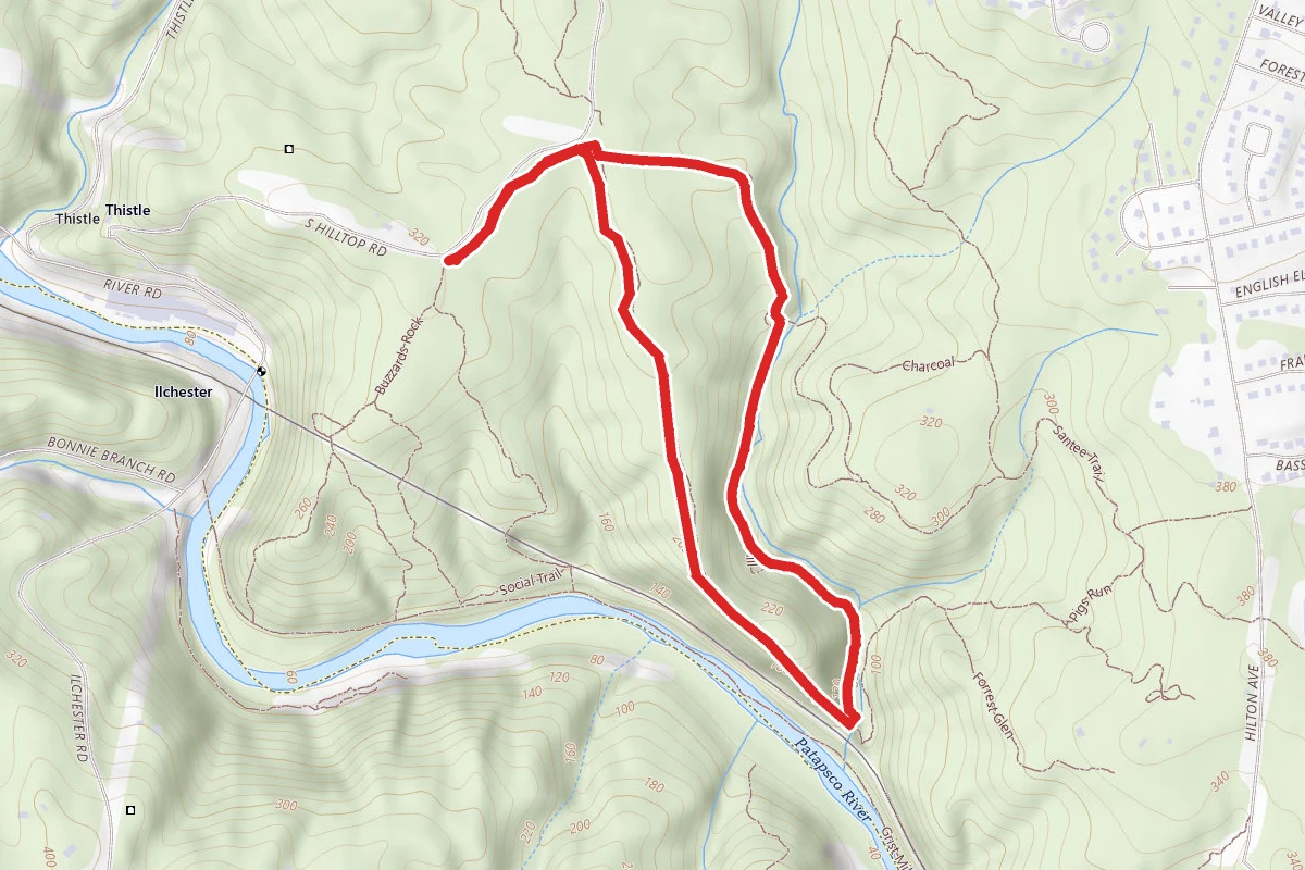 Sawmill Branch Trail to Buzzards Rock Loop