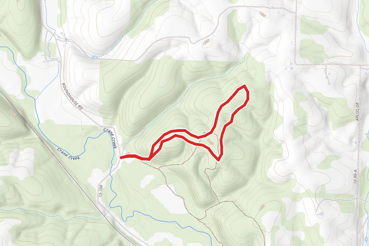 Wire Road Trail of Tears route map