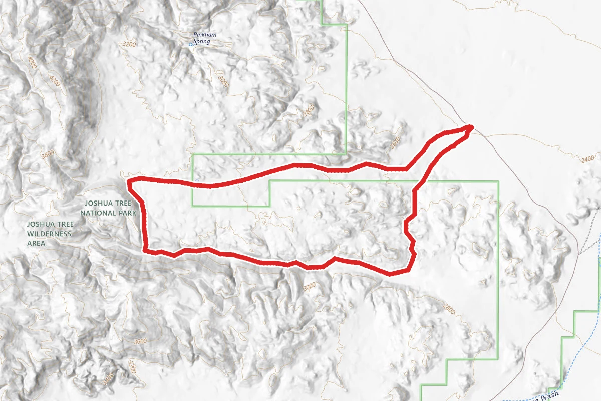 Porcupine Wash Ruby Lee Mill Site Trail route map