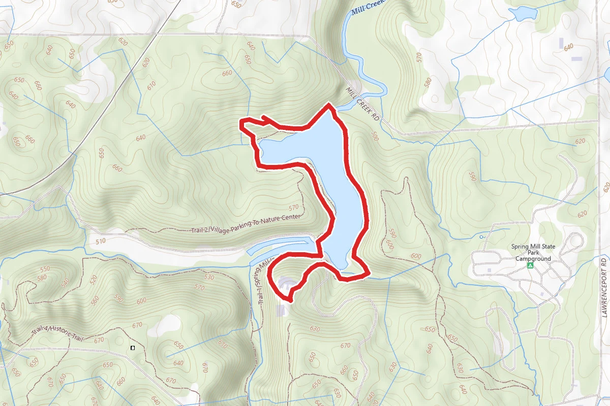 Spring Mill Lake Trail