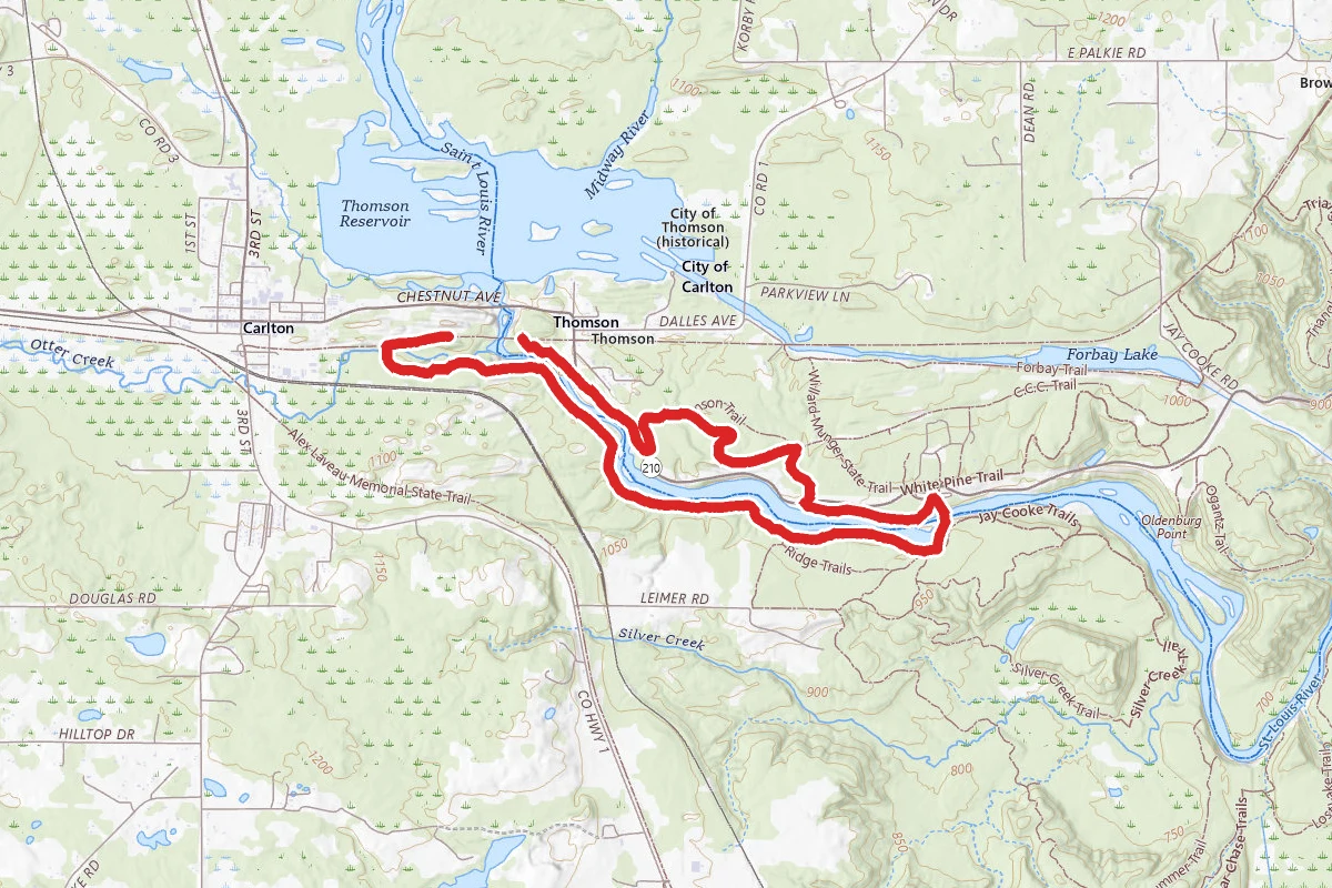 Carlton and Thomson Trail Loop