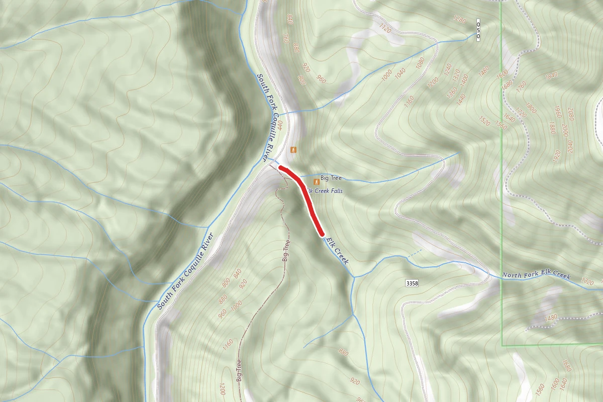 Elk Creek Falls Trail