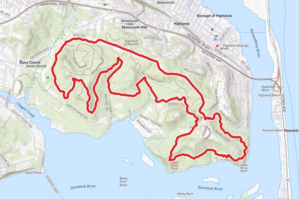 Rocky Point, Grand Tour, Laurel Ridge and Cuesta Ridge Loop