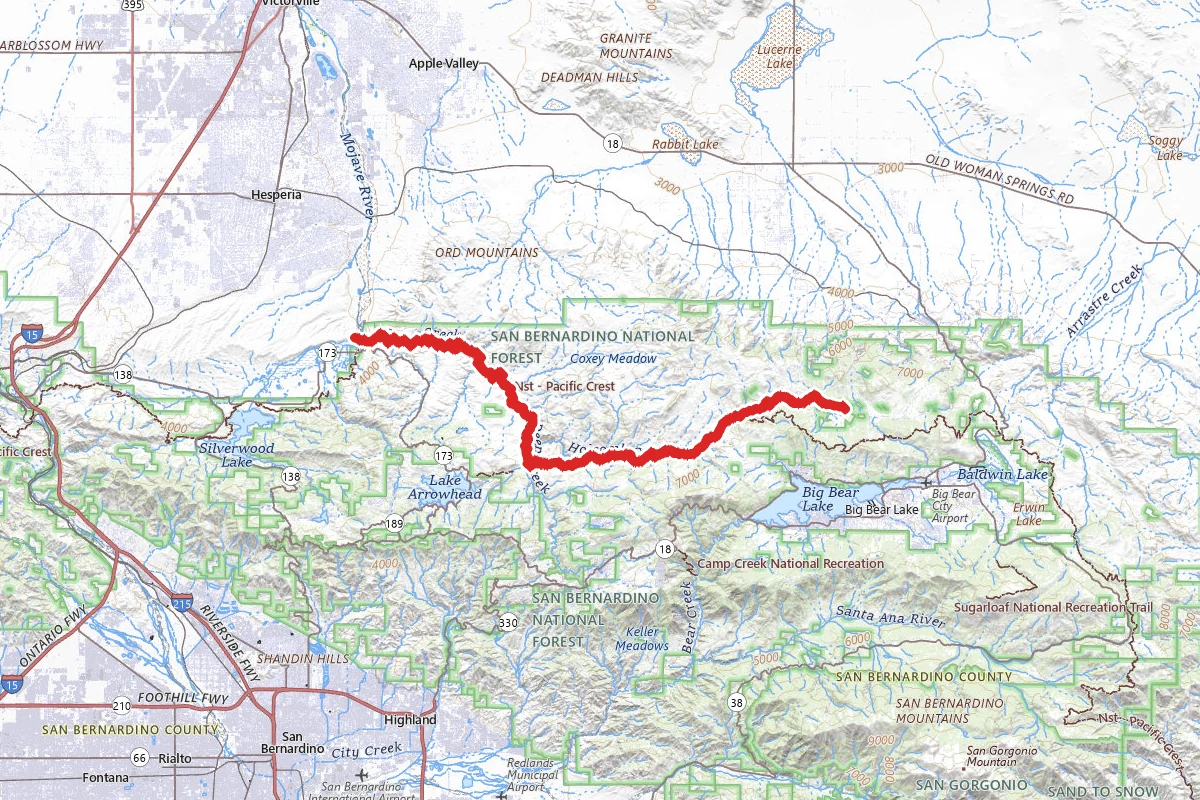 Mojave River Forks Pacific Crest Trail