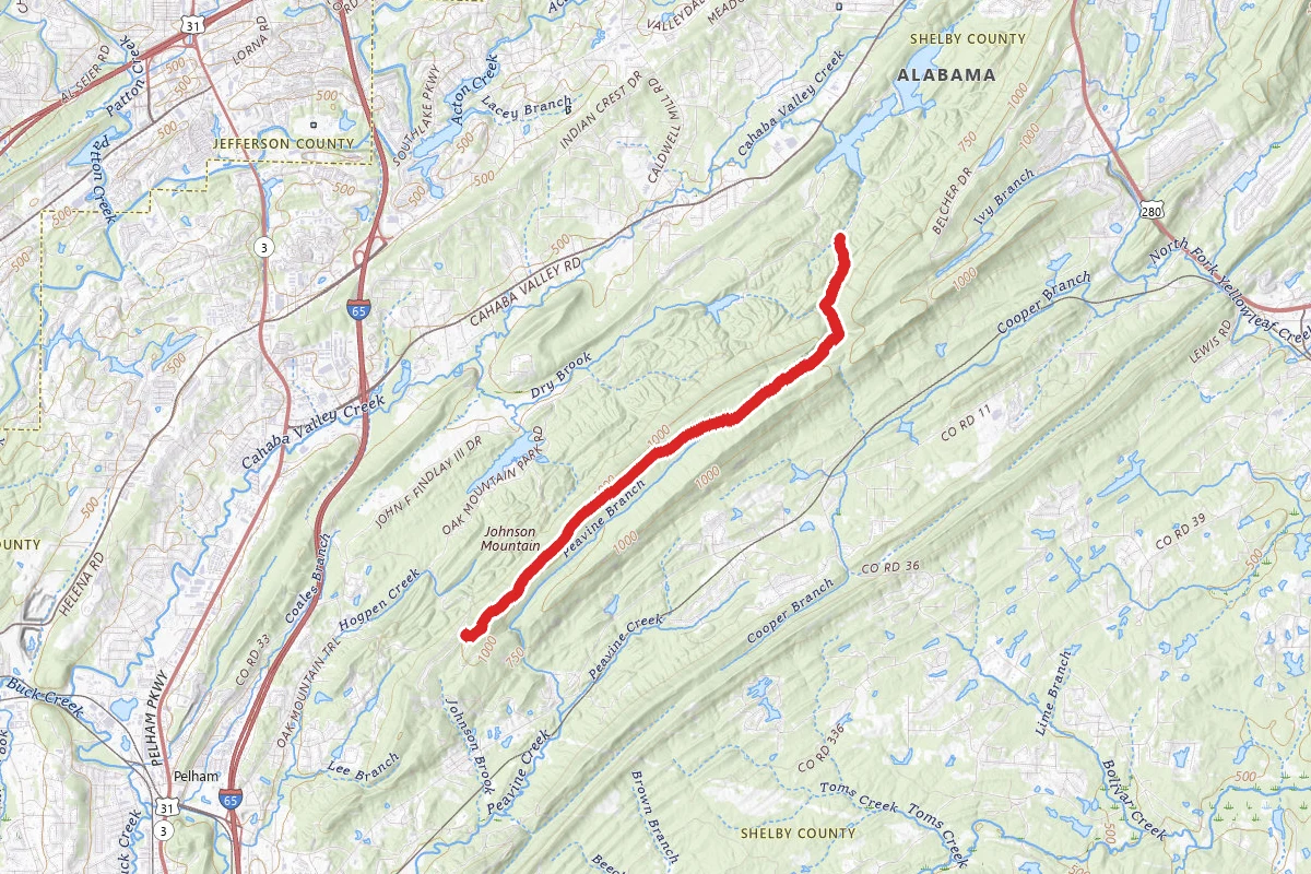 Oak Mountain Red Road