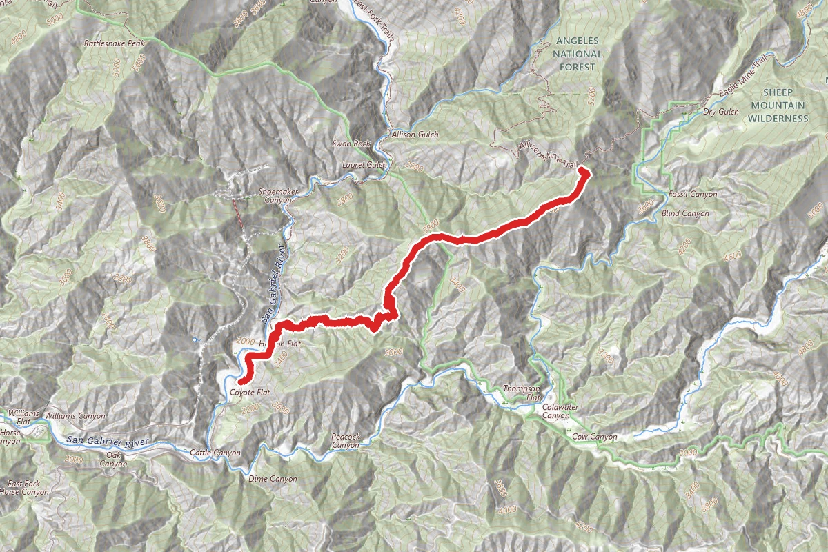 Heaton Flat to Heaton Saddle