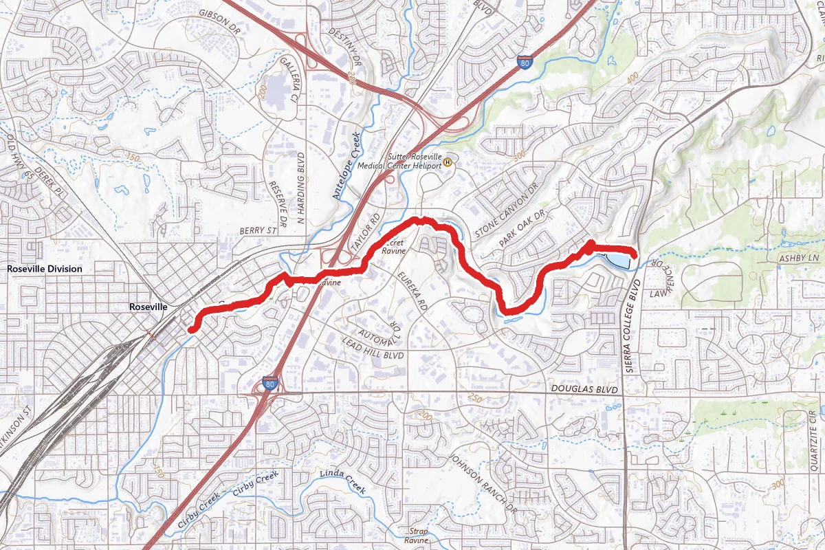 Miners Ravine Trail