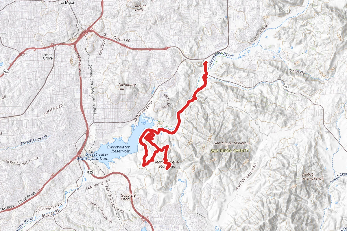 Rock House Loop route map