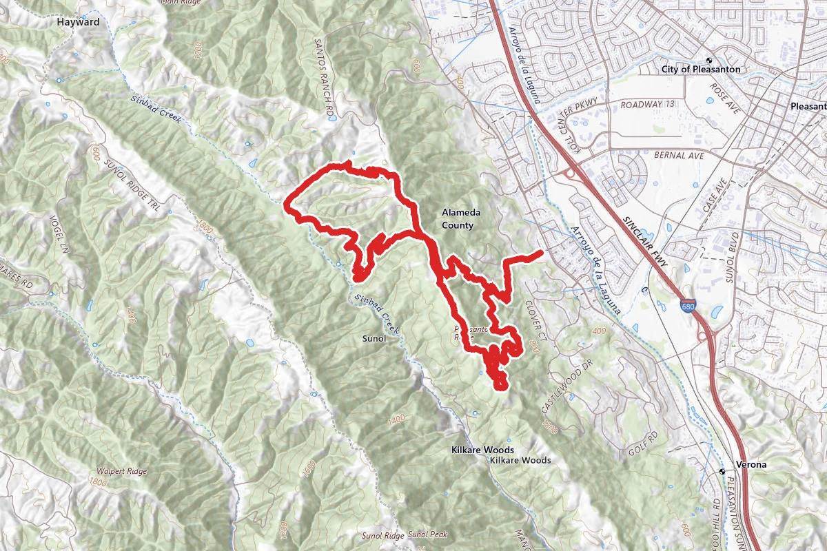 Shady Creek Trail to Ridgeline Trail Loop