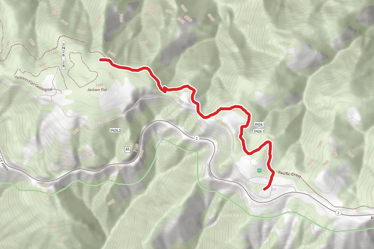 Grassy Hollow to Jackson Flat