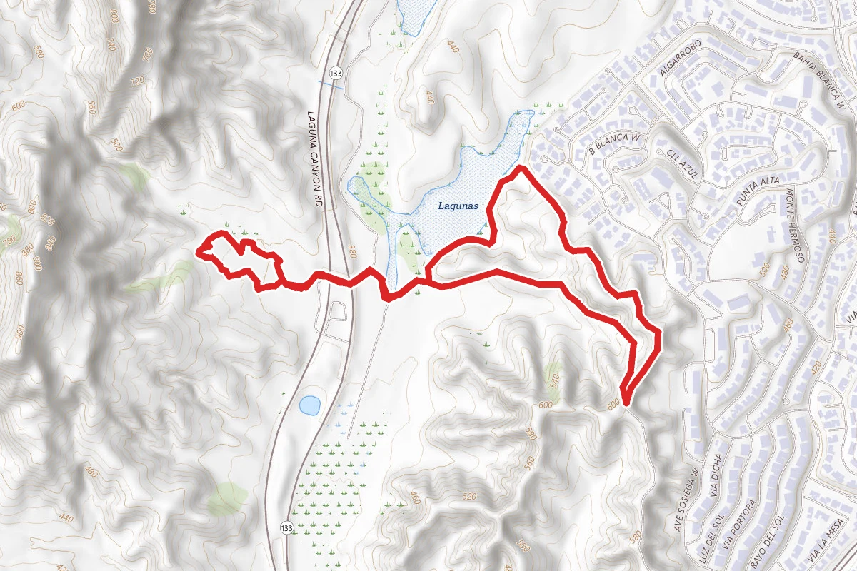 Marys and West Coast Canyon Trail to Edison Road Loop